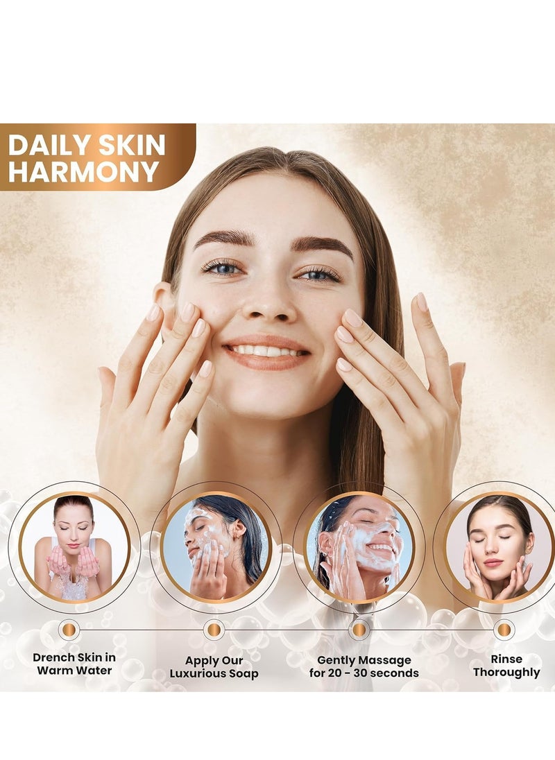 KOJIC ACID - LAXDAMRE Kojic Acid Dark Spot Remover Soap Bars with Original Japanese Formula, Vitamin E, Retinol, Collagen, Hyaluronic Acid & Shea Butter for Even & Brighter Skin Tone, Face & Body (2 Pack, Orange) - Image 1