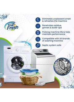 True Fresh Washing Machine Cleaner Tablets, 15 Solid Deep Cleaning Tablet, Finally Clean All Washers Machines Including HE Front Loader Top Load  - Image 2