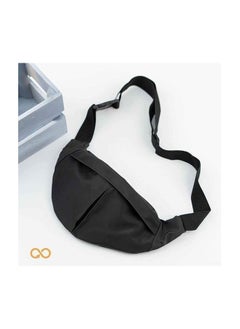 Generic Crossbody and waist bag for women and men - practical, comfortable and light - freedom of movement - protects all our belongings from the rain - black,  - Image 1