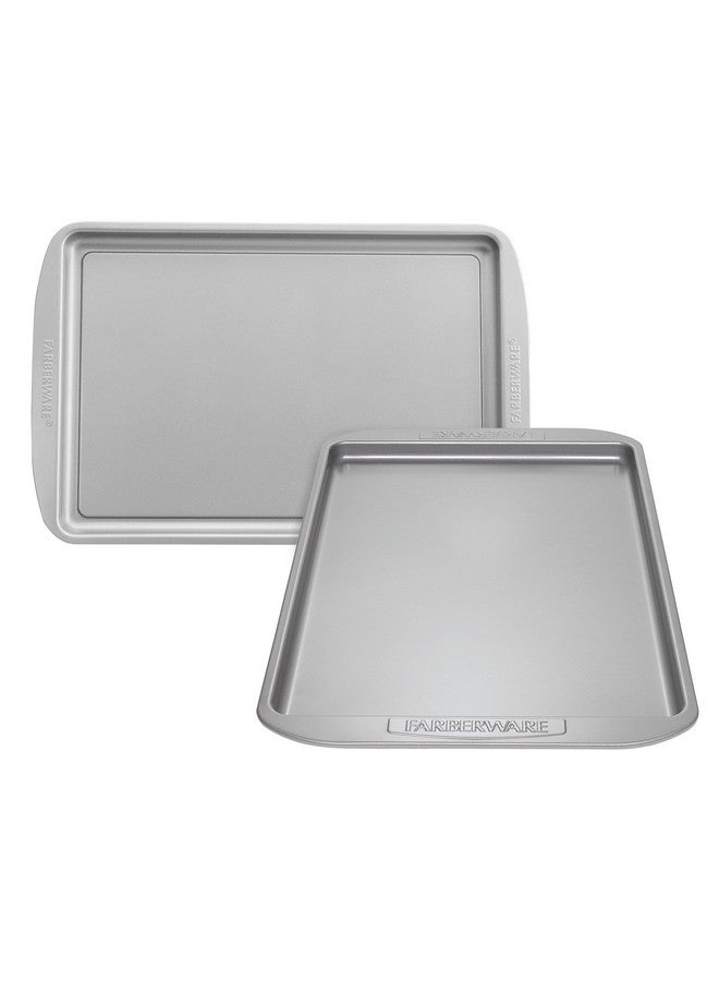 Farberware Nonstick Bakeware Set, Nonstick Cookie Sheets / Baking Sheets - 2 Piece, Gray - Image 2