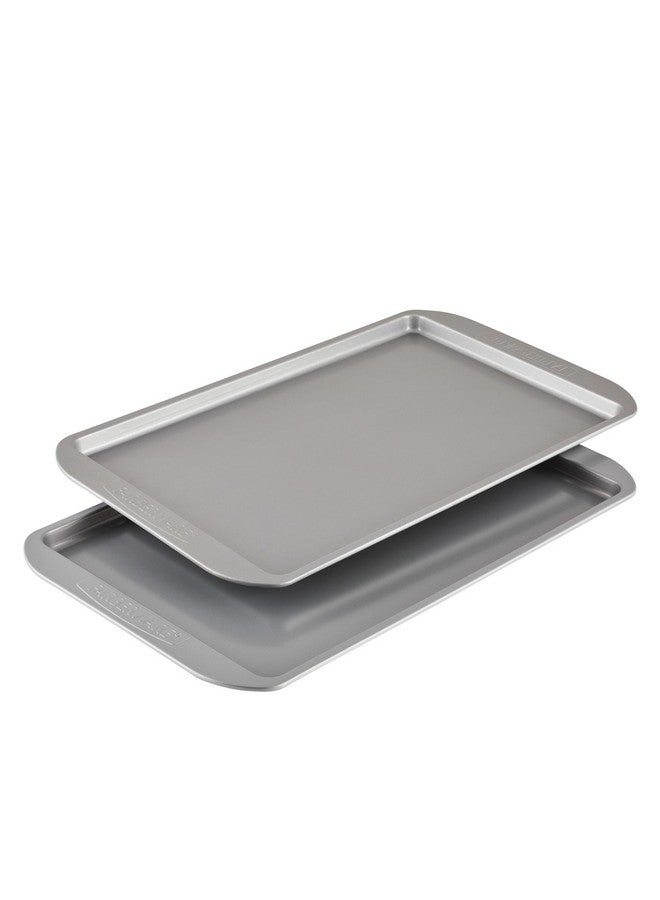 Farberware Nonstick Bakeware Set, Nonstick Cookie Sheets / Baking Sheets - 2 Piece, Gray - Image 1