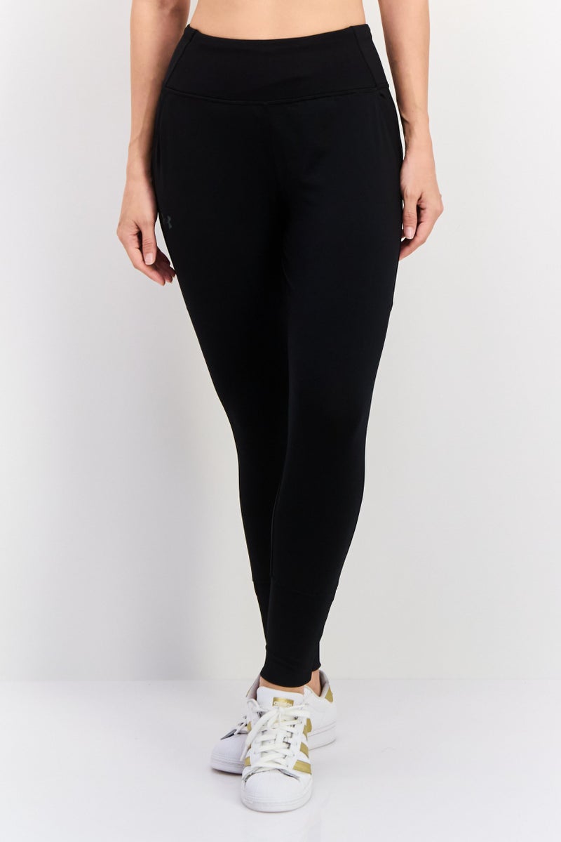 UNDER ARMOUR ليغينغز تدريب رياضية للنساء، سوداء - Image 1