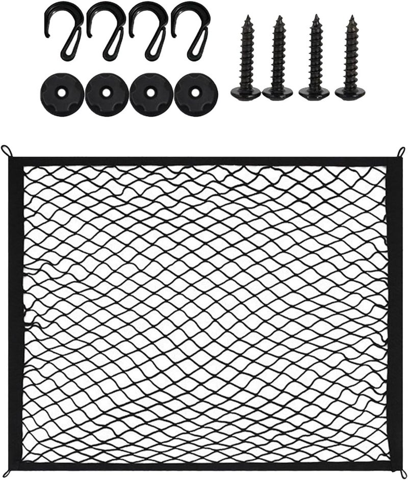 Expandable Auto Trunk Organizers Meshs Cargo Luggage Net with Hook Adjustable Load Securing Debris Isolation for Car Storage - Image 5