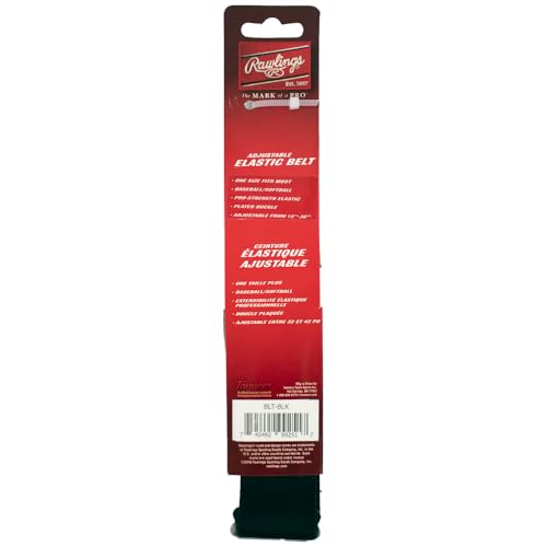 Rawlings Adjustable Belt | One Size Fits Most (18"-36") | Black - Image 3