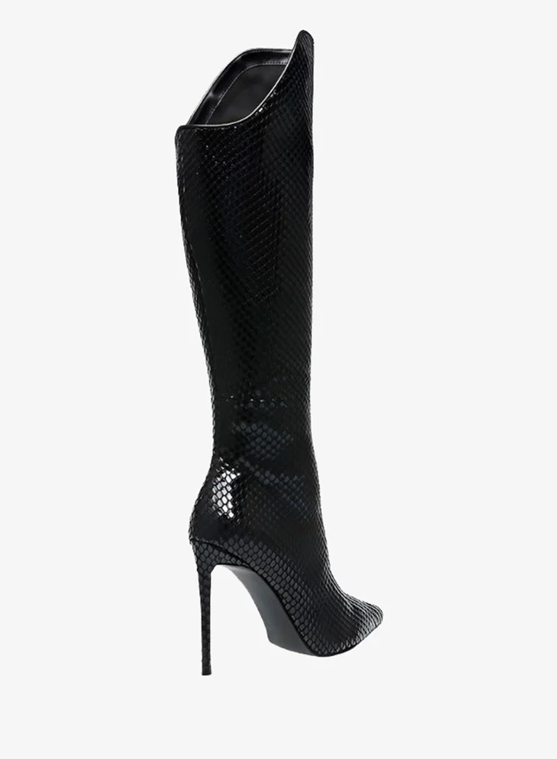 STEVE MADDEN  Steve madden va-boom black snake women's boots for Women | Best Price UAE