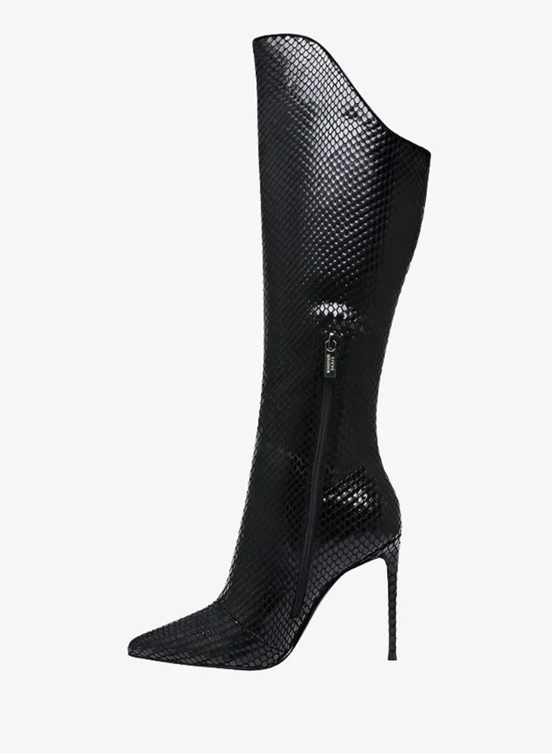 STEVE MADDEN  Steve madden va-boom black snake women's boots for Women | Best Price UAE