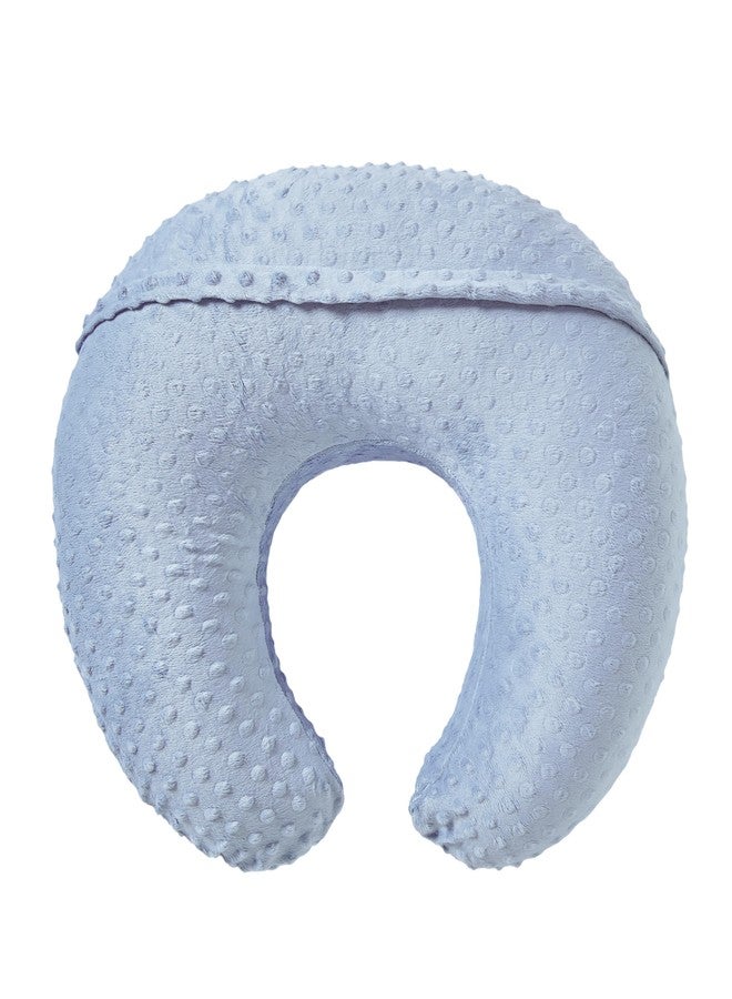 ESEN Nursing Pillow and Body Positioner for Breast Feeding and Bottle Feeding, Ultra Soft Baby Breastfeeding Pillows with Removable Nursing Pillow Cover for More Support for Mom and Baby (Blue) - Image 4