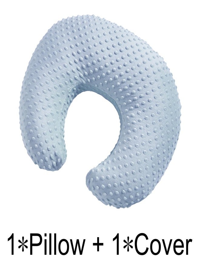 ESEN Nursing Pillow and Body Positioner for Breast Feeding and Bottle Feeding, Ultra Soft Baby Breastfeeding Pillows with Removable Nursing Pillow Cover for More Support for Mom and Baby (Blue) - Image 2