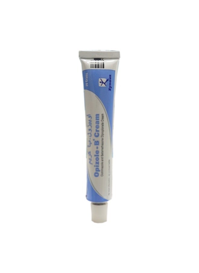 Opizole-B Cream 20g – Clotrimazole and Betamethasone Dipropionate for Effective Relief from Fungal Infections and Inflammation
