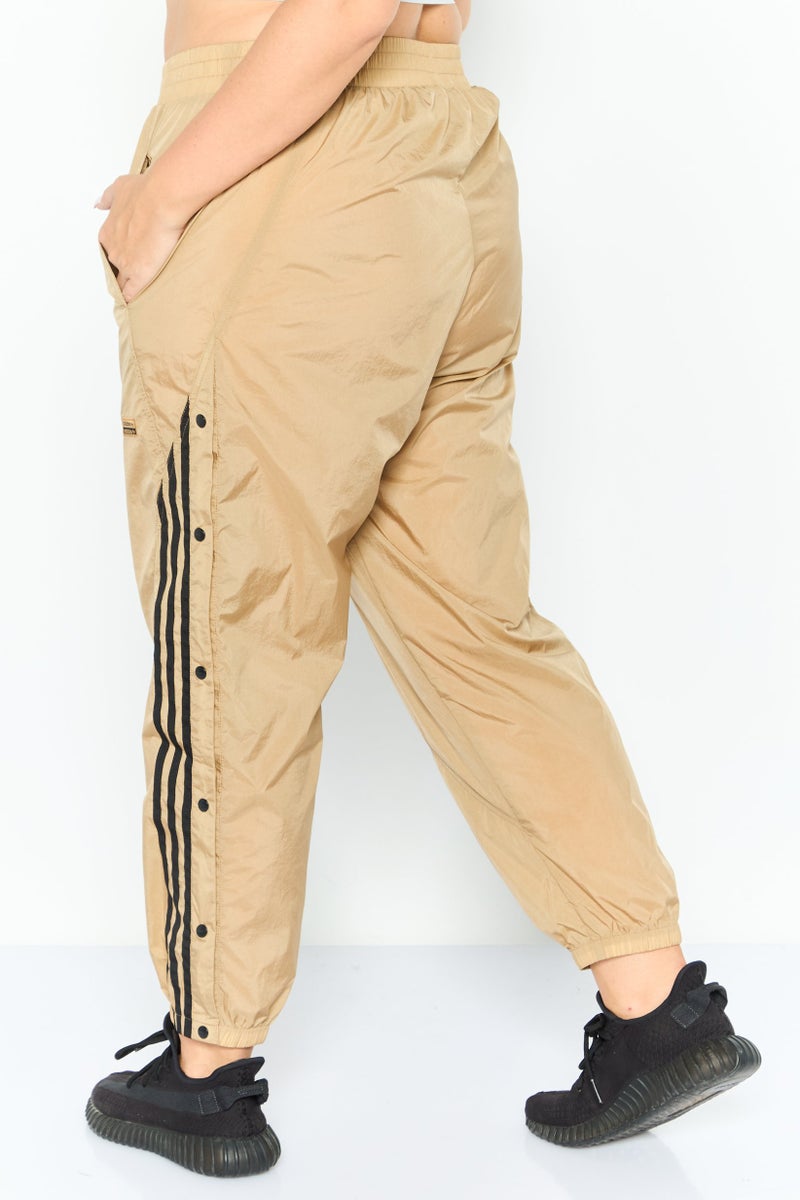 adidas Originals Women Plus Size Sportswear Fit Training Track Pants, Tan  - Image 2