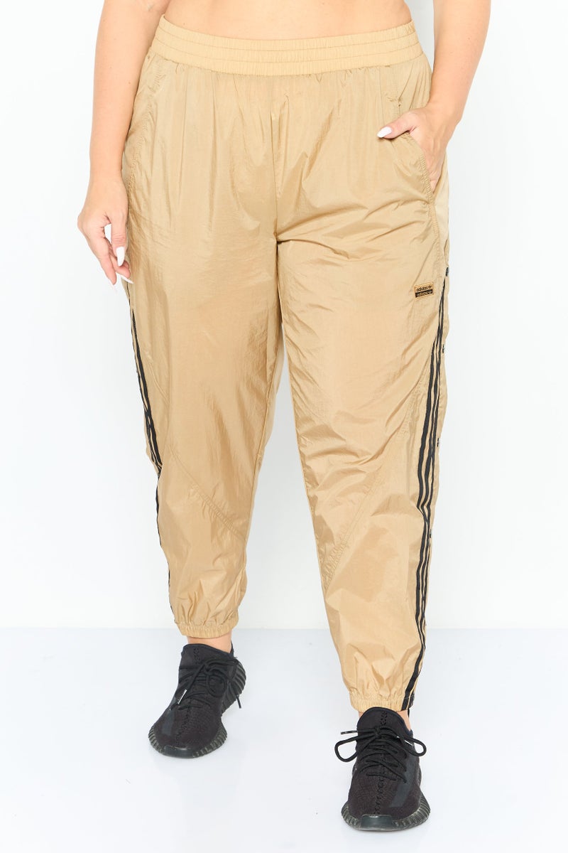 adidas Originals Women Plus Size Sportswear Fit Training Track Pants, Tan  - Image 1