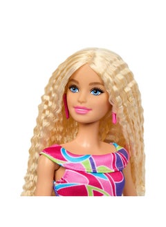 Barbie 65Th Anniversary Fashionistas #223 Totally Hair Fashion Doll With Colorful Dress & Accessories  - Image 3