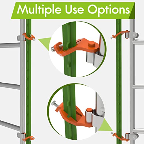 Foozet T-Post Gate Hinge Pins - Heavy Duty Gate Hanger, Hang a gate from a Metal T Post, Steel Gate Hinges Target Hanger for Farm Gate, Garden & Backyard Gate, Easy to Install (Patent) - Image 3
