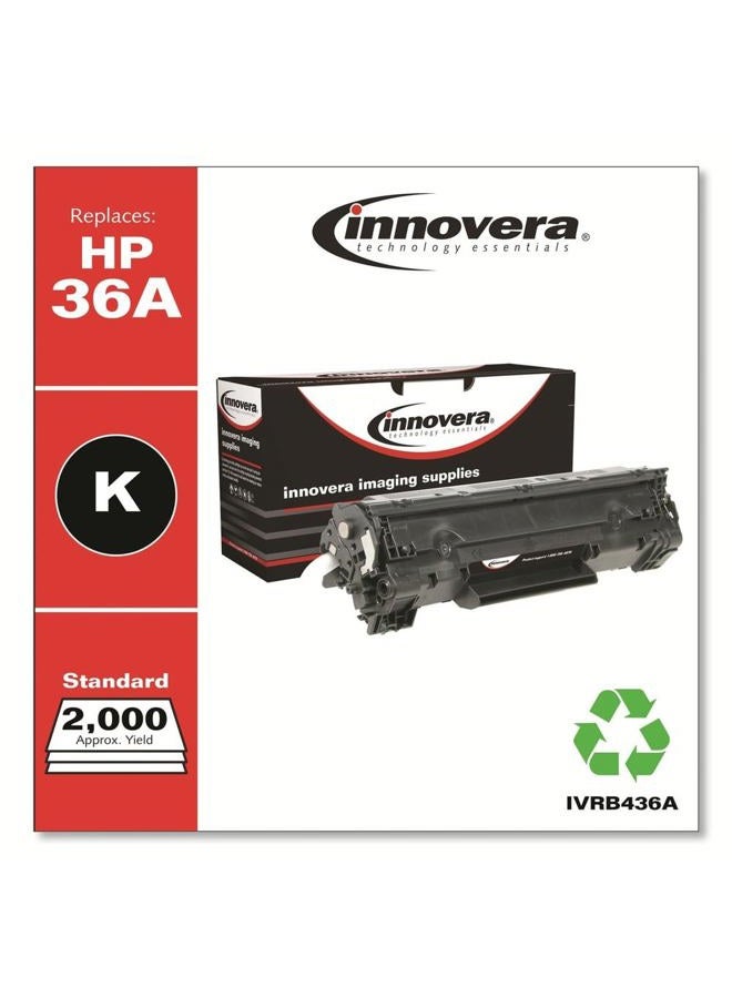 Innovera IVRB436A Remanufactured Cb436a (36a) Toner, Black - Image 2