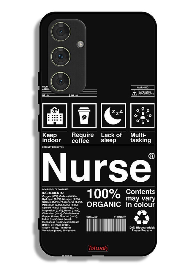 Tolwak Samsung Galaxy A54 5G Protective Case Cover Nurse Sticker - Image 1