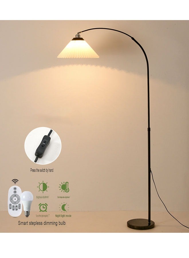 إن كي أكس مصباح أرضي مطوي - مصباح فاخر بتصميم إبداعي على الطراز الشمالي لغرفة المعيشة والدراسة وغرفة النوم مع جهاز تحكم عن بعد 12 واط - Image 1