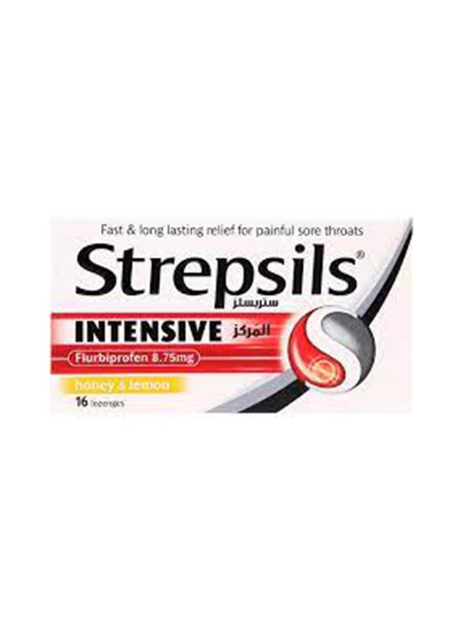 Strepsils Intensive Honey & Lemon Lozenge-Pack Of 16 - Image 1