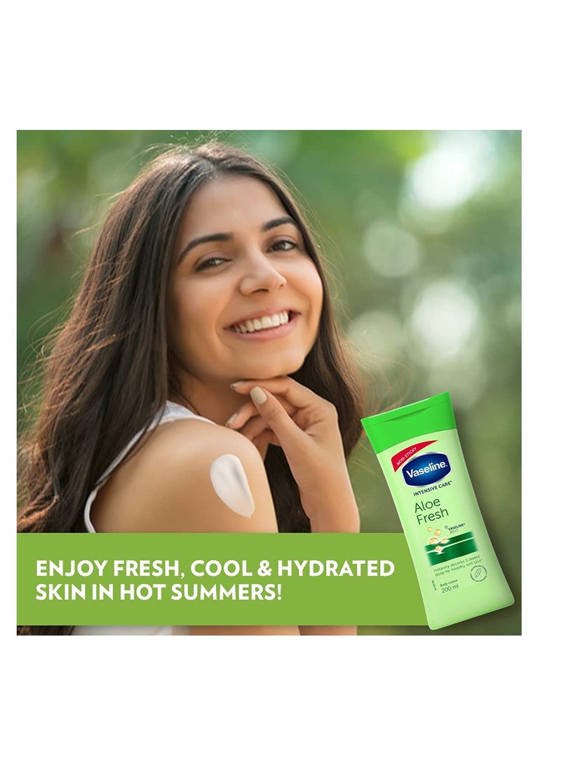 Vaseline Intensive Care Aloe Fresh Body Lotion - Image 2