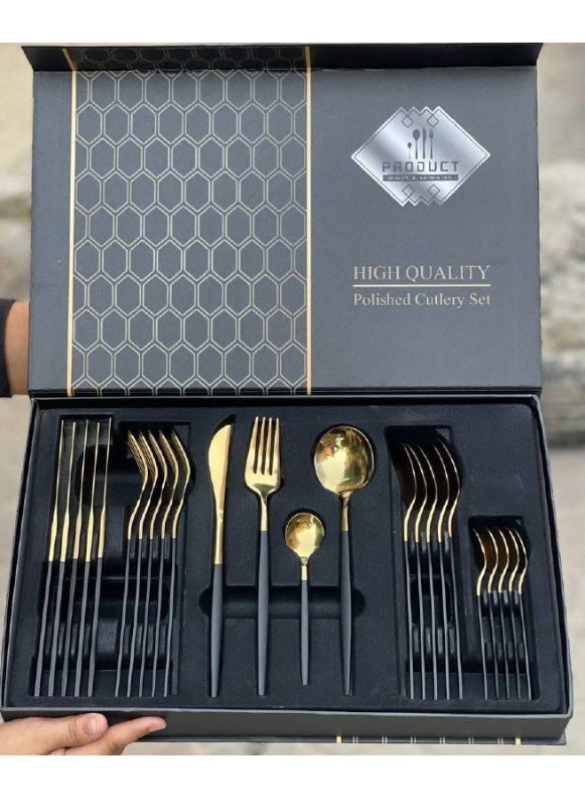 High quality 24-piece cutlery set - Image 4