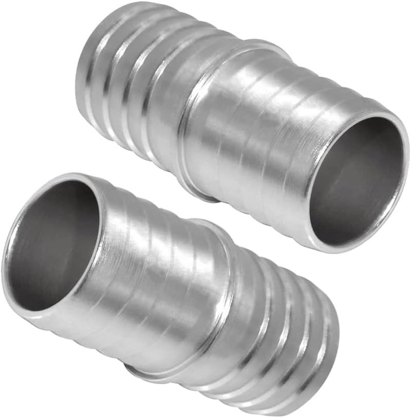 JoyTube 2 Pcs 1 Inch Radiator Hose Barb Adapter - Aluminum Coupler for Coolant and Heater Repair - Image 1