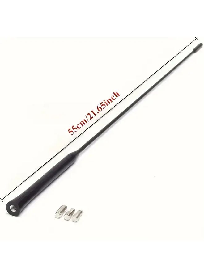 Black Heavy Duty 21 Inch Antenna Mast for Ford Transit Mk7 Van - Image 2