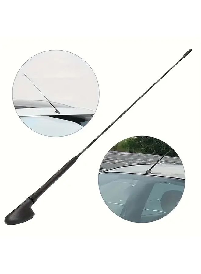 Black Heavy Duty 21 Inch Antenna Mast for Ford Transit Mk7 Van - Image 5
