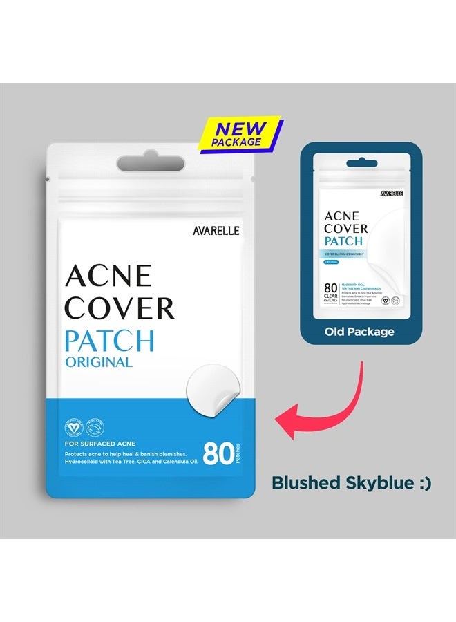Avarelle Acne Cover Patch | Hydrocolloid Acne Pimple Patches | Zit Patches for Blemishes, Zits and Breakouts with Tea Tree, Calendula and Cica Oil for Face | Vegan, Cruelty Free Certified, Carbonfree - Image 1