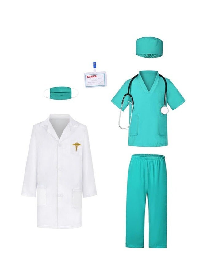 Doctor Costume Set,6 Pcs Cosplay Costume Sets for Kids - Image 1