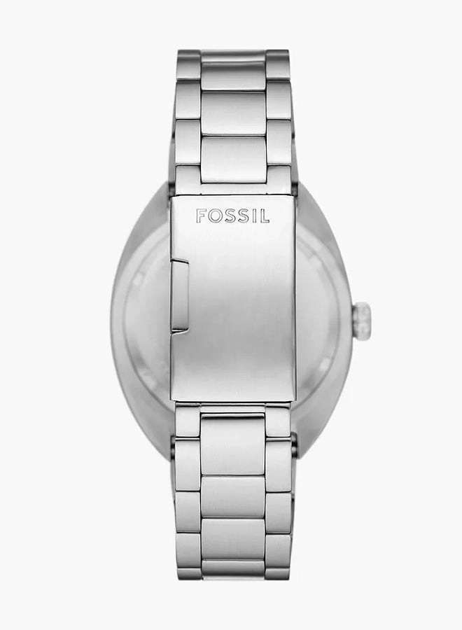فوسيل ساعة بريكر ثلاثية العقارب بتقويم من الفولاذ المقاوم للصدأ FS6066 - 42 مم - Image 2