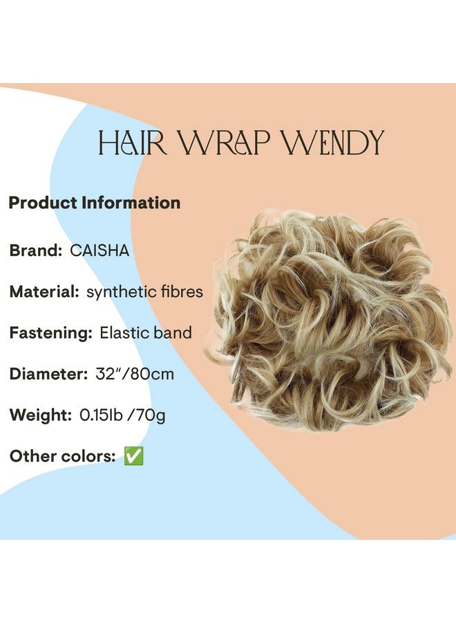 كايشا هيربيسي الشعر التفاف مقاومة للحرارة الألياف الاصطناعية مجعد فوضوي أوبدو مزيج شقراء Hw18 - Image 2