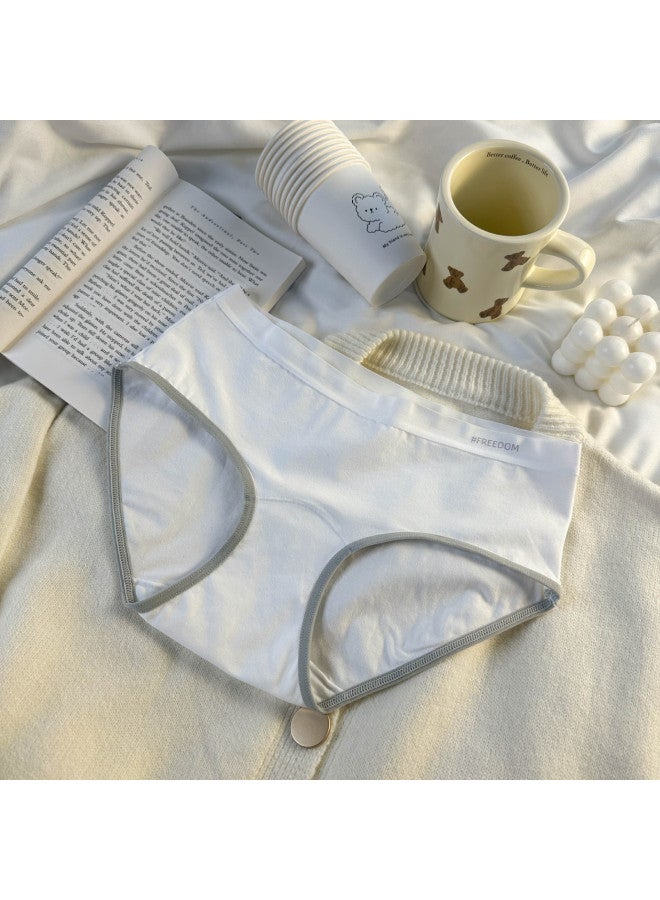 7a Antibacterial Lengthened Crotch ~ Class A Widened Lengthened Bottom Cotton Crotch Underwear Ladies Comfortable Cotton Girls' Underwear
