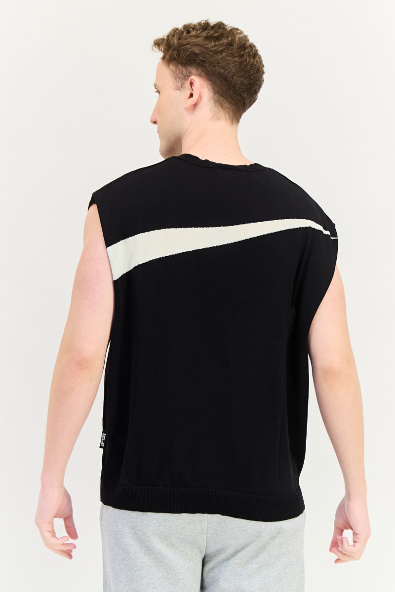 Nike سترة رياضية للرجال بلا أكمام، خارجية، سوداء - Image 4