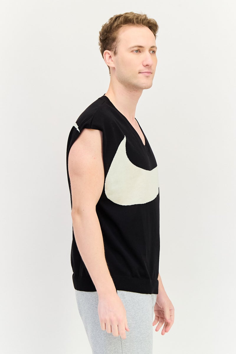 Nike سترة رياضية للرجال بلا أكمام، خارجية، سوداء - Image 2