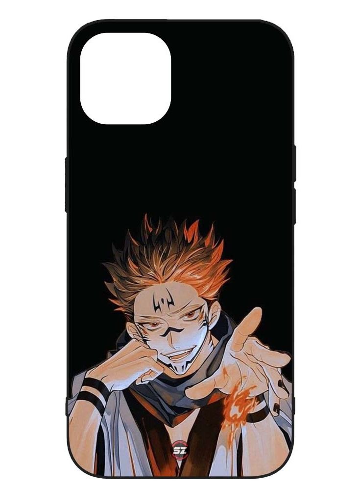 Service Zone غطاء حماية مطبوع عليه عبارة Sukuna Jujutsu Kaisen Anime لهاتف Apple iPhone 14 Pro Max - Image 1