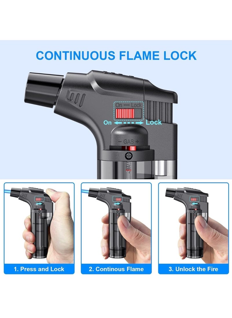 fenix Refillable Utility Lighter with Child Safety Lock, Adjustable Flame, Wind-Resistant Design for Indoor & Outdoor Use – Ideal for Candles, Fireplaces, Kitchen, Camping | (Butane Gas Included)  - Image 4