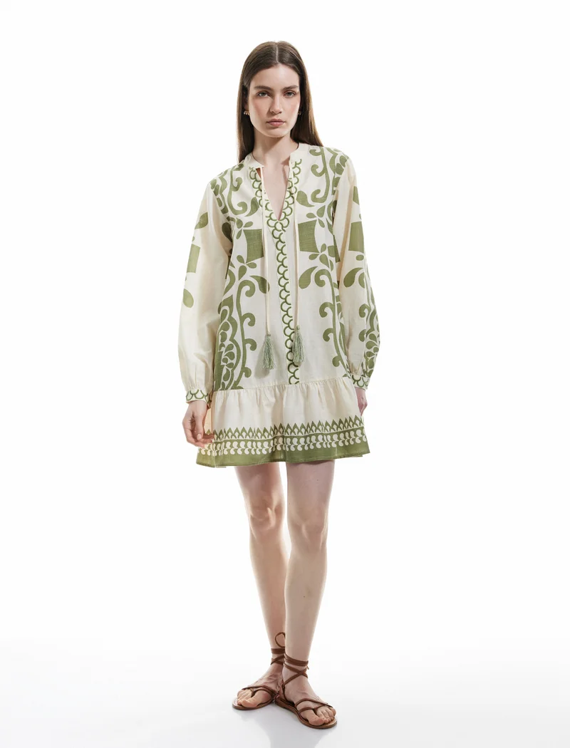 KOTON Patterned Beach Dress
