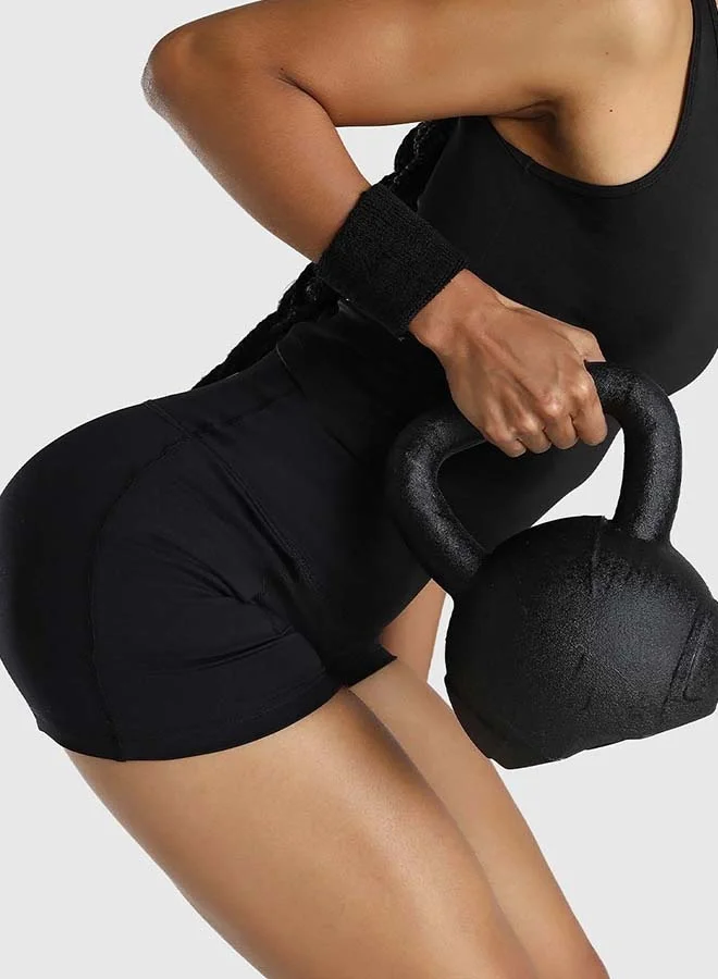 Musclemind Black Women's Biker Shorts 5 Inch for Women | Best Price UAE