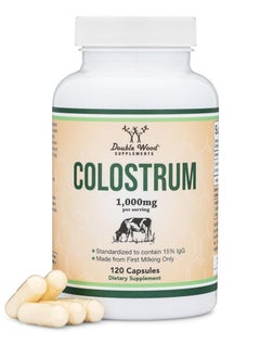 Double Wood Supplements Colostrum 1000Mg 120 Capsules 