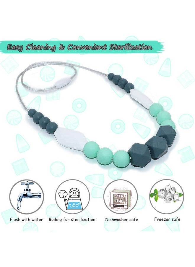 Flyaway Sensory Chew Necklaces For Boys Girls, Silicone Chewy Necklace Sensory Toys For Kids With Autism Anxiety Adhd Spd, Sensory Chew Toys Reduce Chewing Biting Fidgeting For Adult Chewer - Image 2