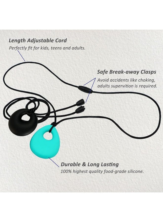 Flyaway Sensory Chew Necklaces For Boys Girls, Silicone Chewy Necklace Sensory Toys For Kids With Autism Anxiety Adhd Spd, Sensory Chew Toys Reduce Chewing Biting Fidgeting For Adult Chewer - Image 4