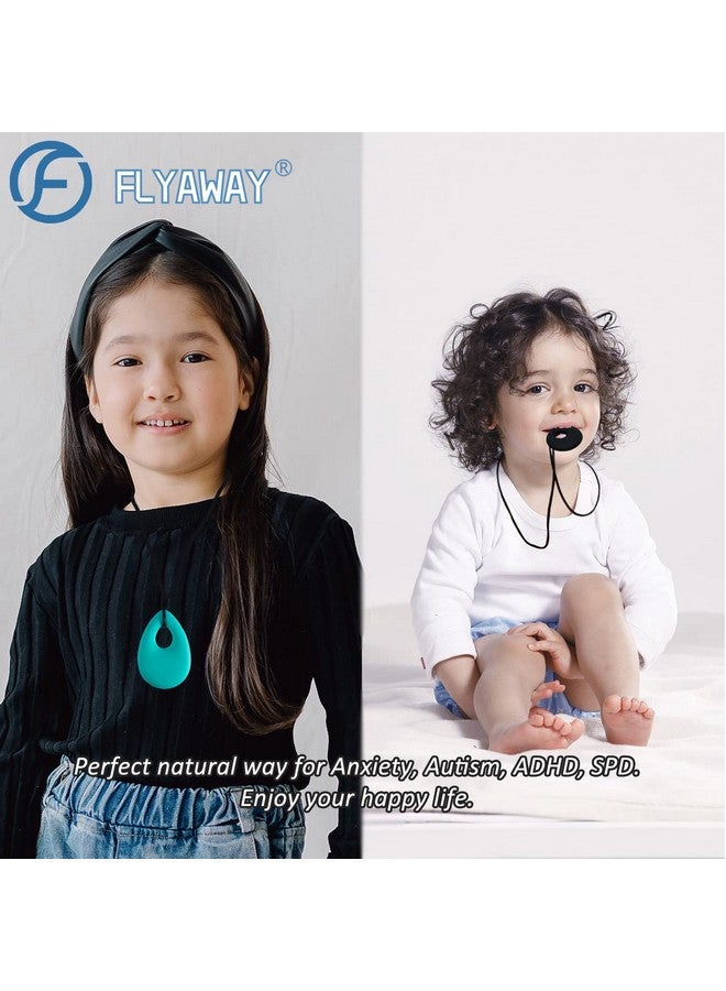 Flyaway Sensory Chew Necklaces For Boys Girls, Silicone Chewy Necklace Sensory Toys For Kids With Autism Anxiety Adhd Spd, Sensory Chew Toys Reduce Chewing Biting Fidgeting For Adult Chewer - Image 5