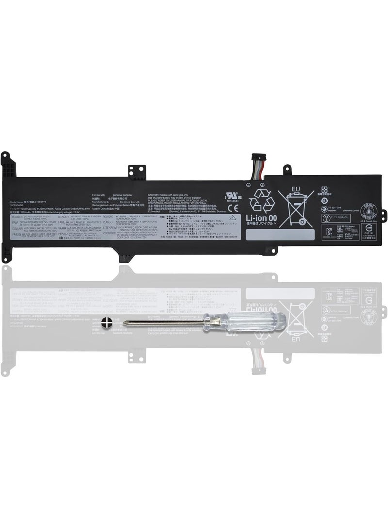 Terabyte L19C3PF7 L19L3PF5 L19D3PF5 Laptop Battery for Lenovo IdeaPad 3-14ADA05 3-14ARE05 3-14IIL05 3-14IML05 3-15ARE05 3-15IIL05 3-15IML05 Series 5B10X02602 SB10X02596 5B10X02607 SB10X02598 5B10X02599 45Wh - Image 1