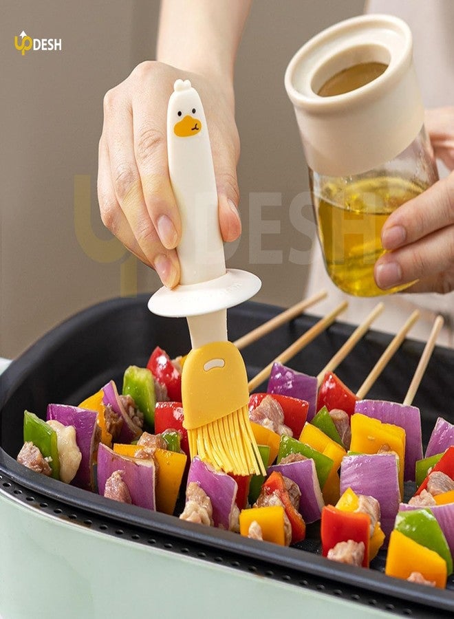 UPDESH Oil Bottle Silicone Brush and high Temperature Resistant Oil Bottle Integrated Barbecue Cooking Utensils Home&Kitchen.(pack-2) - Image 5