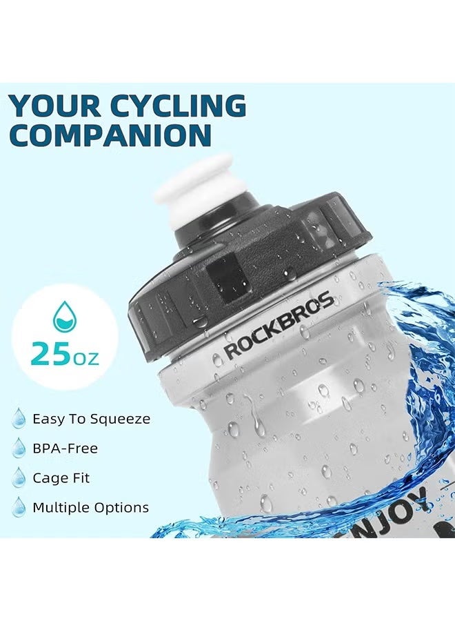 روكبروز زجاجة مياه لركوب الدراجات من ROCKBROS، سعة 20-25 أونصة، خالية من مادة BPA - Image 2