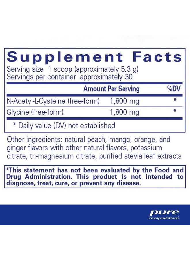 Pure Encapsulations NAC + Glycine Powder - Immune Support, Detox Cleanse & Glutathione Production* - Conditionally Essential Amino Acids - Gluten Free & Non-GMO - 5.6 oz - Image 2