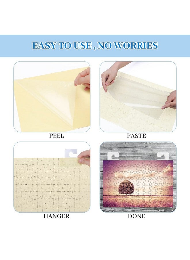 Hoedia Jigsaw Puzzle Saver Peel Stick Glue Mat Sticks Sheets Clear 15 Sheets For 2000 Pieces Large Puzzle Framing With Strong Adhesive Paper Frame Table Clear With Hanging Tabs For Kids Adult  - Image 4