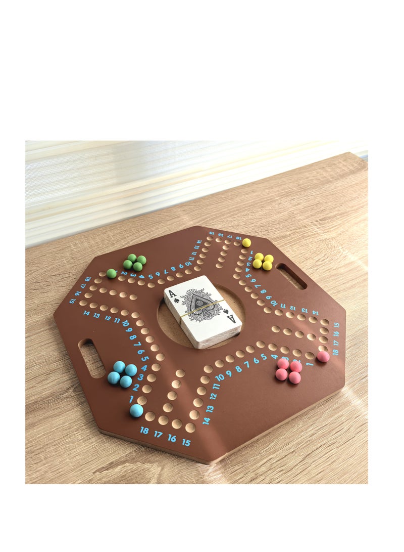 مجموعة واحدة من لعبة البوكر العربية الخشبية