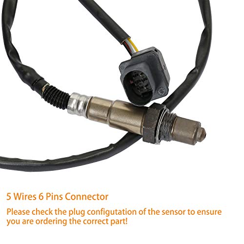 Gledewen LSU 4.9 Lambda WideBand O2 Oxygen Sensor | for AEM 30-4110 30-0300 30-0310 - X Series AFR Inline Controller - UEGO A/F Ratio Wideband 02 Gauge | Replace# 17025, 0258017025 - Image 2