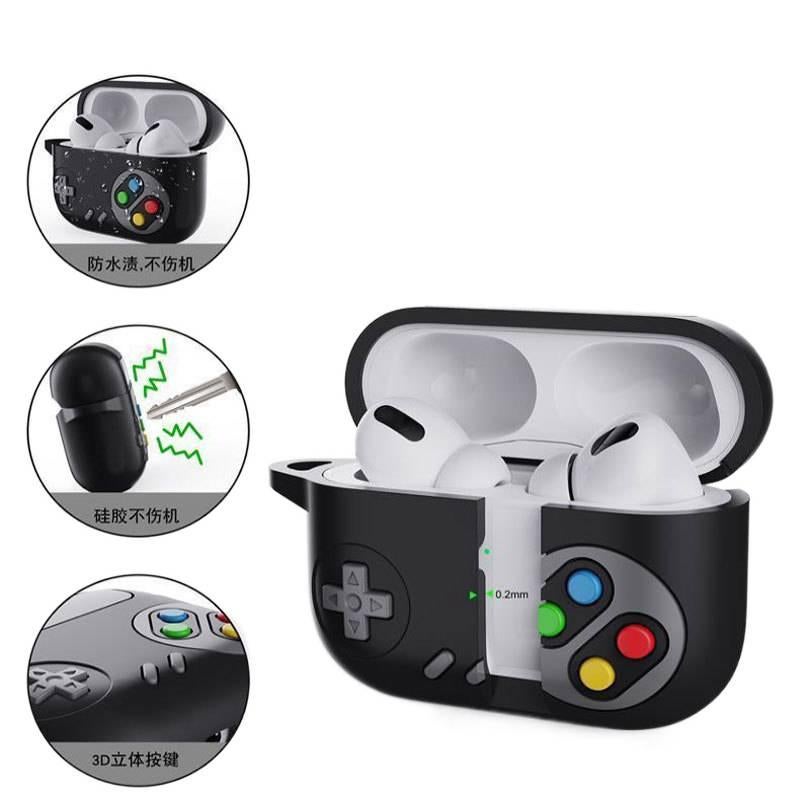 Silicone Case Compatible with AirPods Pro AirPods 4 AirPods 3 AirPods 1 2 with Hard Shell and Keychain in Gray - Image 5