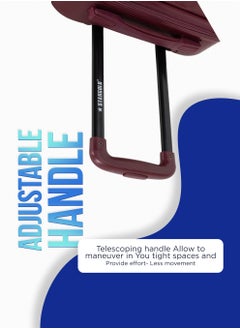 Stargold Single Hardside Spinner ABS Trolley Luggage With Number Lock 20 Inches  - Image 3